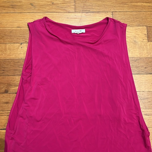 Helmut Lang Faint Jersey Sleeveless Keyhole Tunic, size Petite - Picture 3 of 12